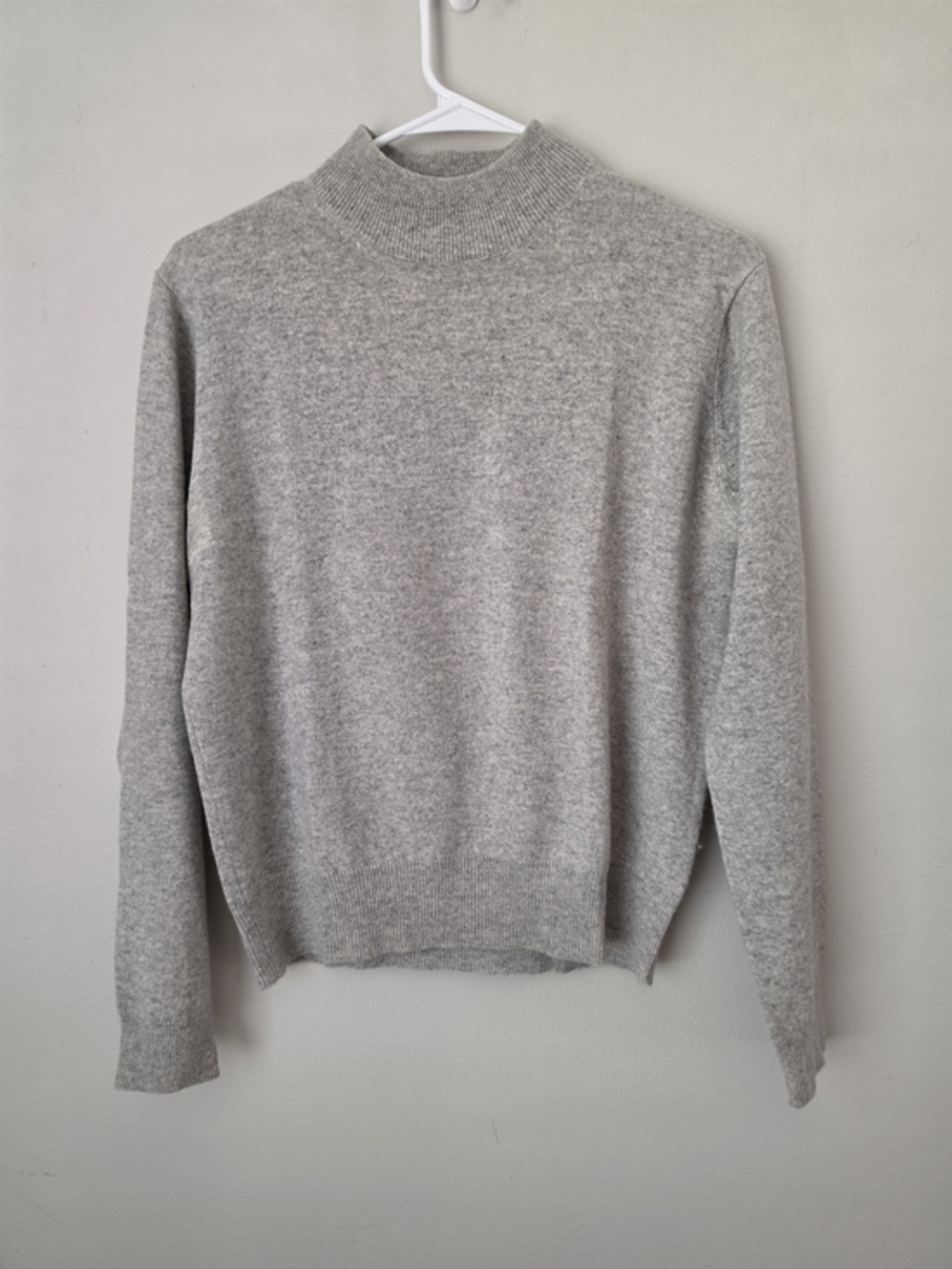Cozy‎ Women's Light Grey Turtleneck Sweater